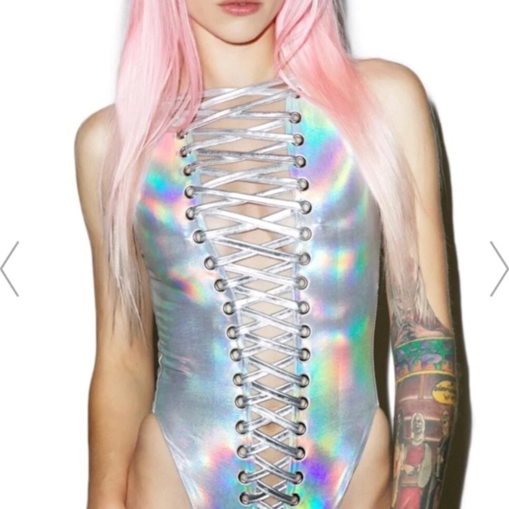 *SOLD ON MERC* Dollskill lace up bodysuit